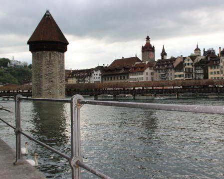 View overlooking Luzern nowadays