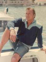 Lex on his yacht (from Arild Rafalzik's biography)